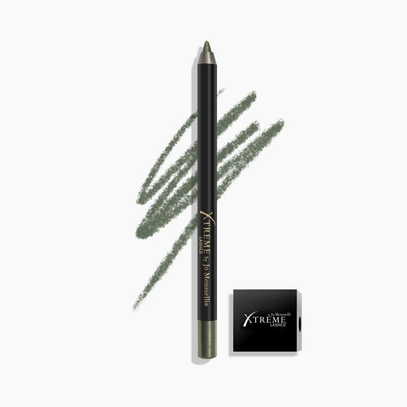 Xtreme Lashes GlideLiner Long Lasting Eye Pencil with Sharpener Golden Olive 004 Oz Waterproof Makeup Gel Formula Blendable Smudge Fade  Sweat Proof